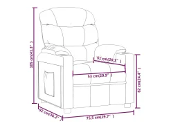 Clearance vidaxl Poltrona de massagens elétrica tecido cinza-escuro Cinzento