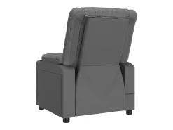 Poltrona|vidaxl Poltrona de massagens elétrica couro artificial Cinzento