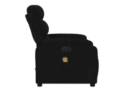 Poltrona| Poltrona de massagens reclinável elétrica veludo SHL556624 Preto
