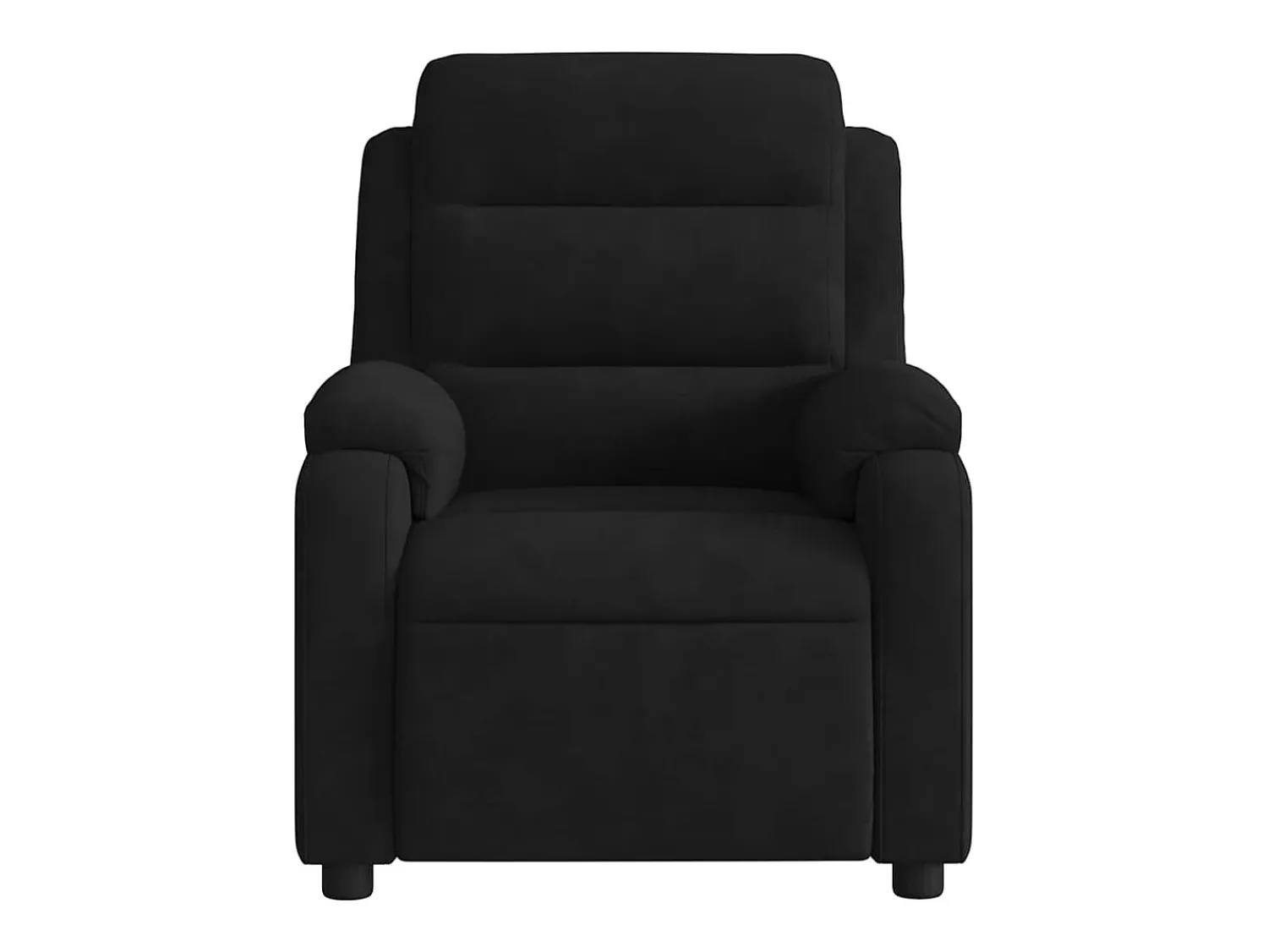 Poltrona| Poltrona de massagens reclinável elétrica veludo SHL556624 Preto