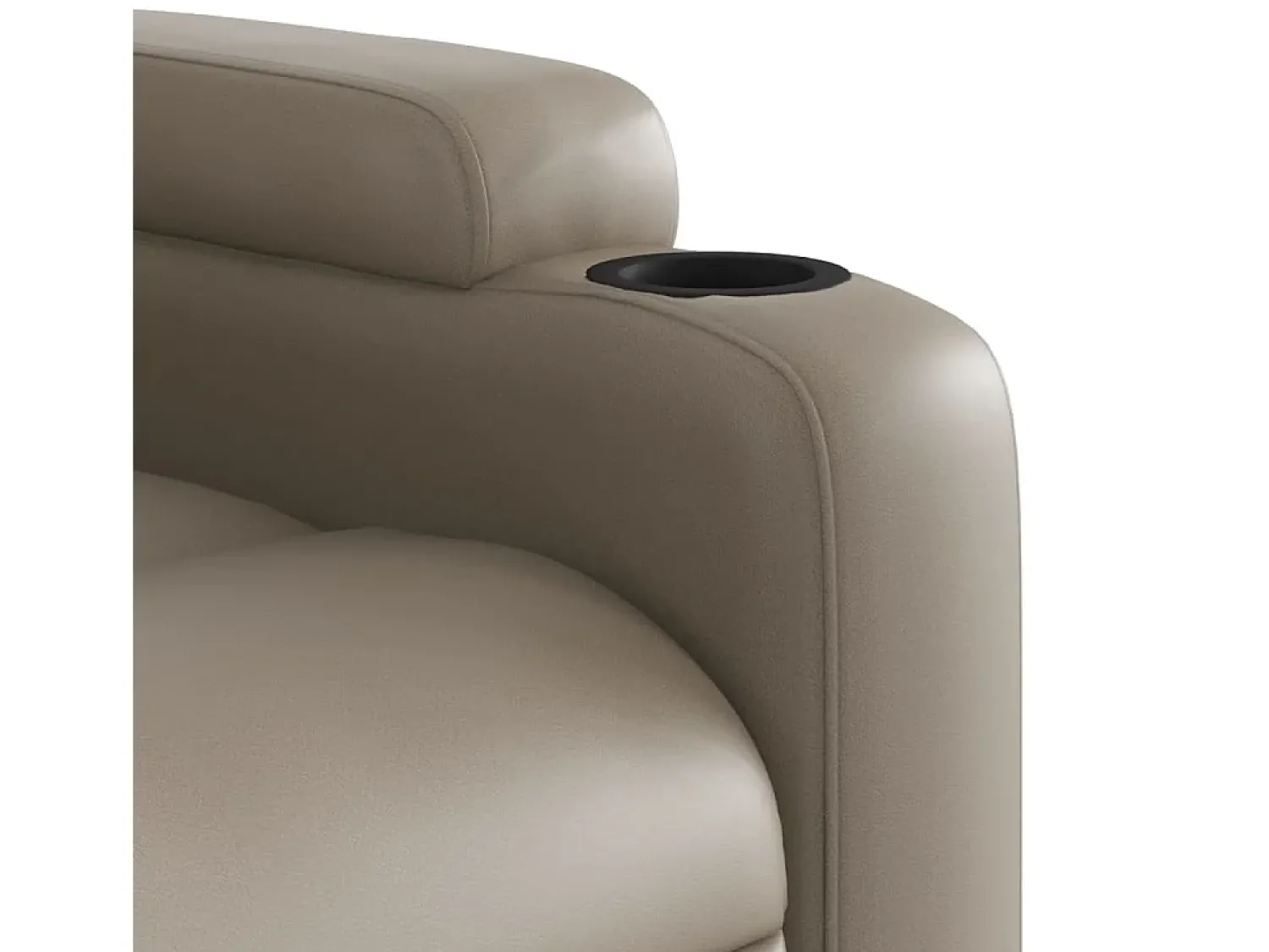 Poltrona* Poltrona de massagens reclinável couro artificial cappuccino SHL692346 Castanho