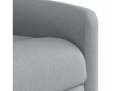 New Poltrona de massagens reclinável tecido -claro SHL124572 Cinzento