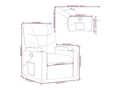 Hot vidaxl Poltrona de massagens reclinável couro artificial Cinzento