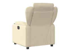 Hot Poltrona de massagens reclinável elétrica tecido SHL337139 Creme