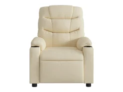 Poltrona* Poltrona de massagens reclinável tecido cor SHL132587 Creme