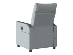 Poltrona| Poltrona de massagens reclinável elétrica tecido -claro SHL9172 Cinzento