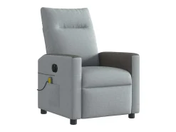 Poltrona| Poltrona de massagens reclinável elétrica tecido -claro SHL9172 Cinzento