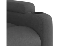 Poltrona| Poltrona de massagens reclinável tecido cinzento-escuro SHL14483 Cinza antracite