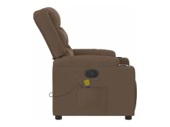 Discount Poltrona de massagens reclinável tecido SHL685171 Castanho