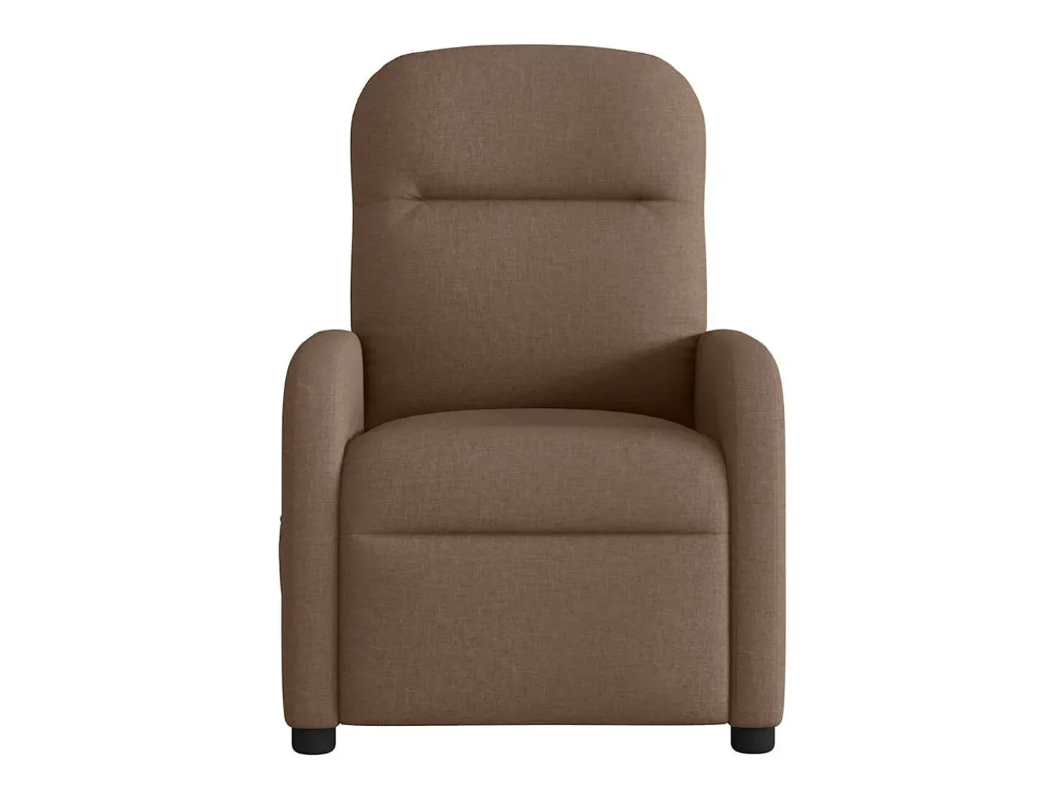 Best Poltrona de massagens reclinável elétrica tecido SHL942232 Castanho