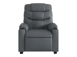 Poltrona* Poltrona de massagens reclinável couro artificial SHL537385 Cinzento