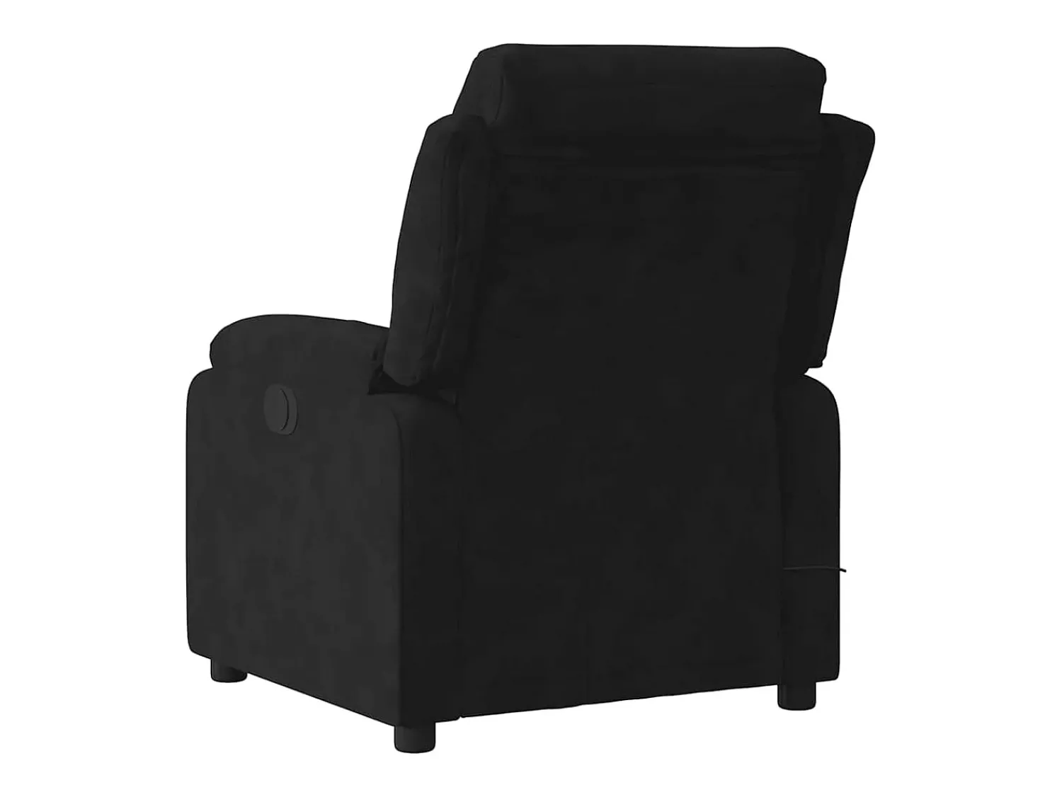 Poltrona* Poltrona de massagens reclinável veludo SHL383087 Preto