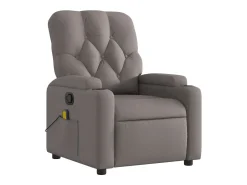 Poltrona* Poltrona de massagens reclinável tecido cinzento-acastanhado SHL971750 Taupe