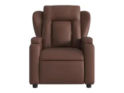 Outlet Poltrona de massagens reclinável couro artificial SHL156846 Castanho