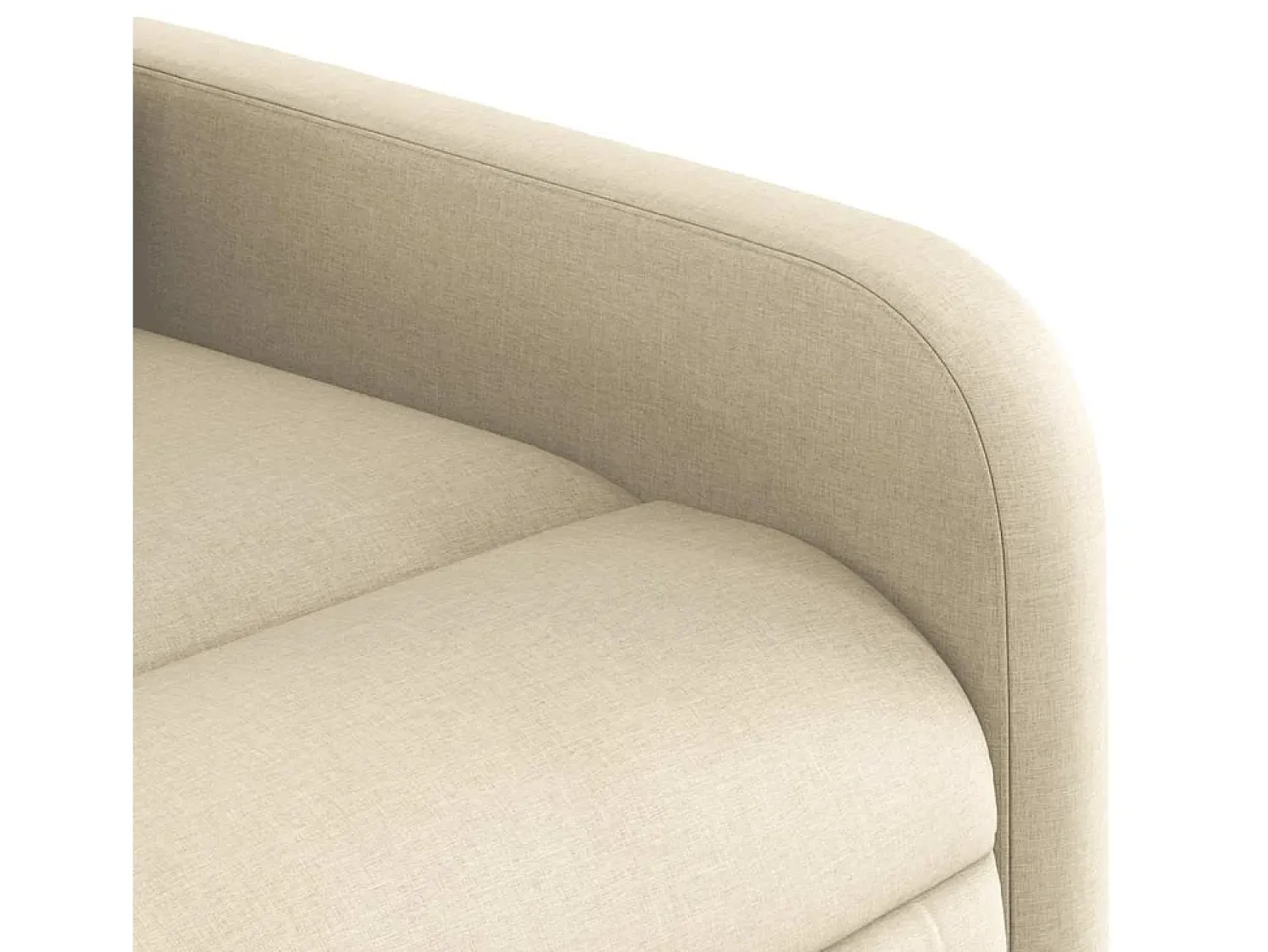 Clearance Poltrona de massagens reclinável tecido cor SHL394808 Creme