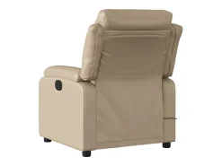 Clearance Poltrona de massagens reclinável couro artificial cappuccino SHL208239 Castanho