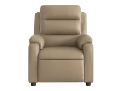 Clearance Poltrona de massagens reclinável couro artificial cappuccino SHL208239 Castanho