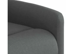 Poltrona*vidaxl Poltrona de massagens reclinável tecido -escuro Cinzento