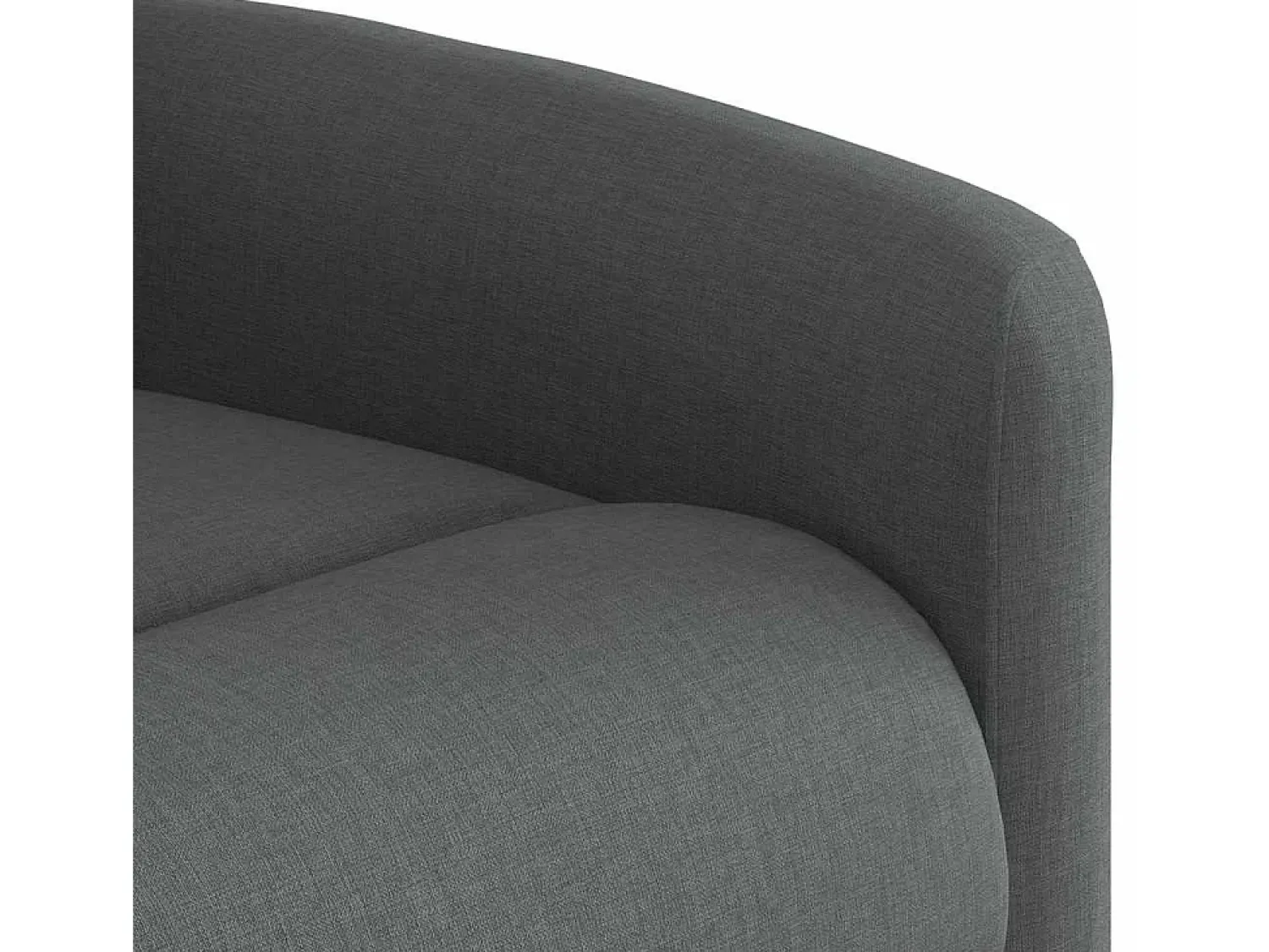 Poltrona*vidaxl Poltrona de massagens reclinável tecido -escuro Cinzento