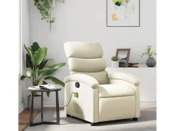 Poltrona de massagens reclinável couro artificial cor SHL777270^ Poltrona