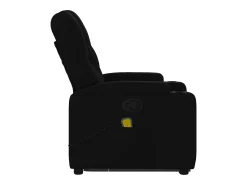Poltrona* Poltrona de massagens reclinável elevatória tecido SHL481436 Preto
