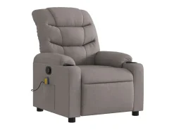 Poltrona* Poltrona de massagens reclinável tecido cinzento-acastanhado SHL970717 Taupe