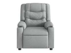 Poltrona| Poltrona de massagens reclinável elétrica tecido -claro SHL142694 Cinzento
