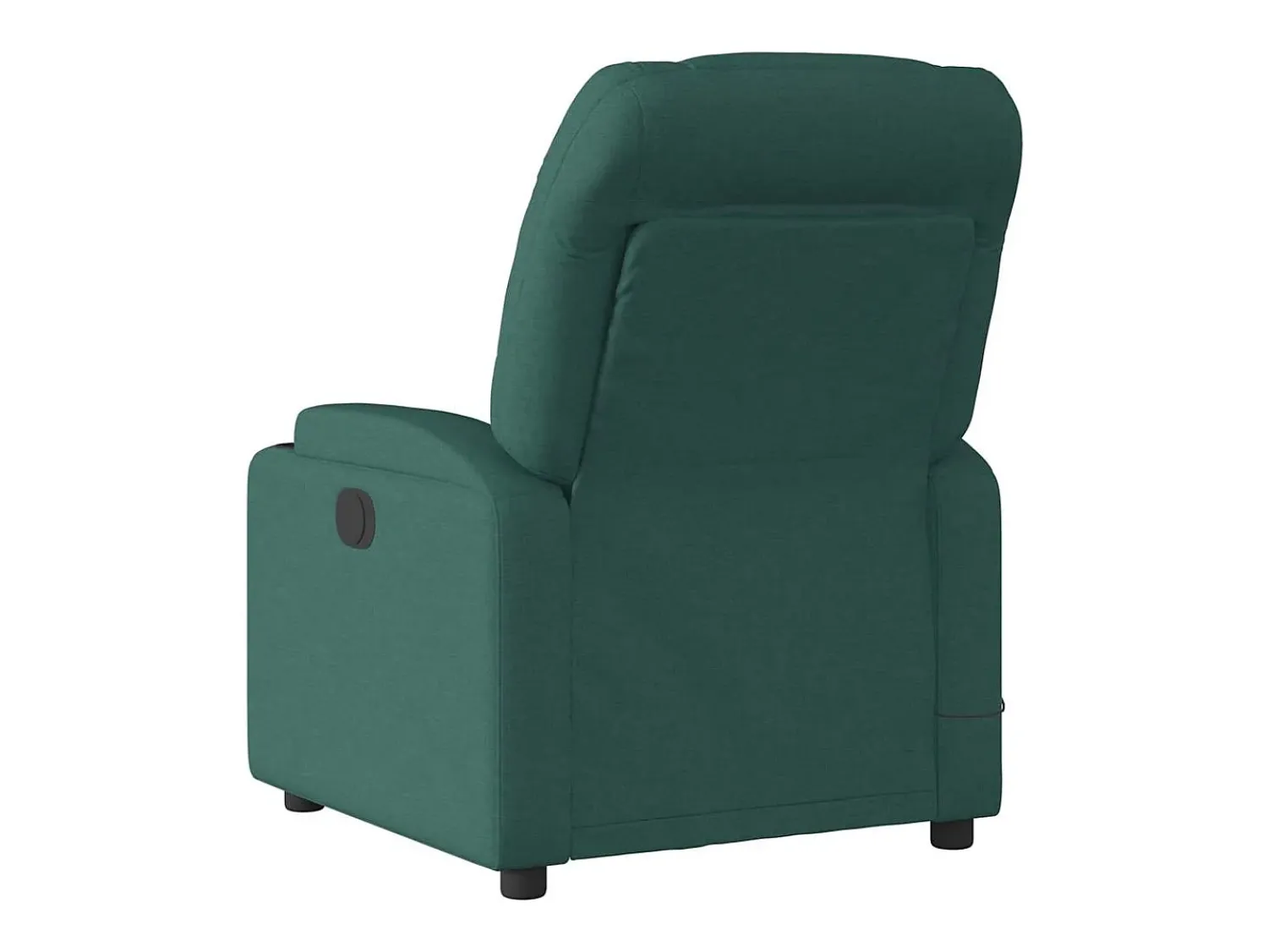 Poltrona*vidaxl Poltrona de massagens reclinável tecido -escuro Verde