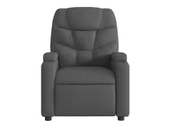Poltrona|vidaxl Poltrona de massagens reclinável tecido -escuro Cinzento