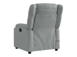 Poltrona* Poltrona de massagens reclinável tecido -claro SHL662335 Cinzento