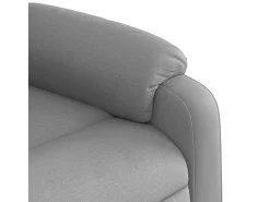 Poltrona* Poltrona de massagens reclinável tecido -claro SHL662335 Cinzento