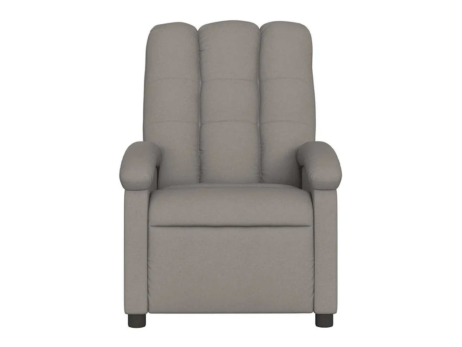 Poltrona|vidaxl Poltrona de massagens reclinável tecido cinzento-acastanhado Taupe