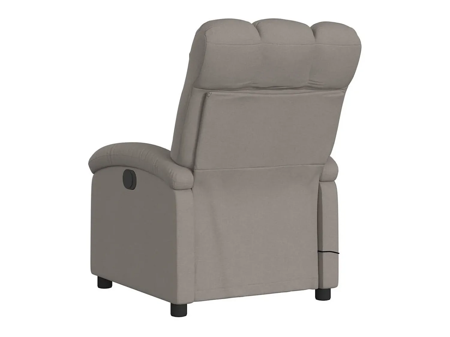 Poltrona|vidaxl Poltrona de massagens reclinável tecido cinzento-acastanhado Taupe