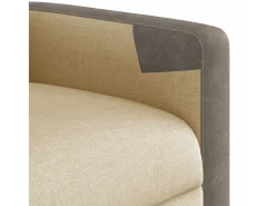 Poltrona| Poltrona de massagens reclinável tecido cor SHL687915 Creme