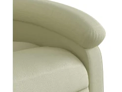 Poltrona* Poltrona de massagens reclinável couro genuíno cor SHL685310 Creme