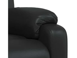Poltrona de massagens reclinável couro artificial SHL720526 Preto