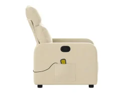 Poltrona* Poltrona de massagens reclinável tecido cor SHL414149 Creme