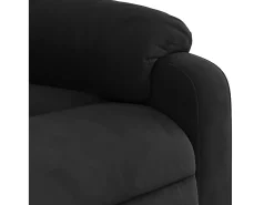 Poltrona* Poltrona de massagens reclinável tecido de microfibra SHL798740 Preto