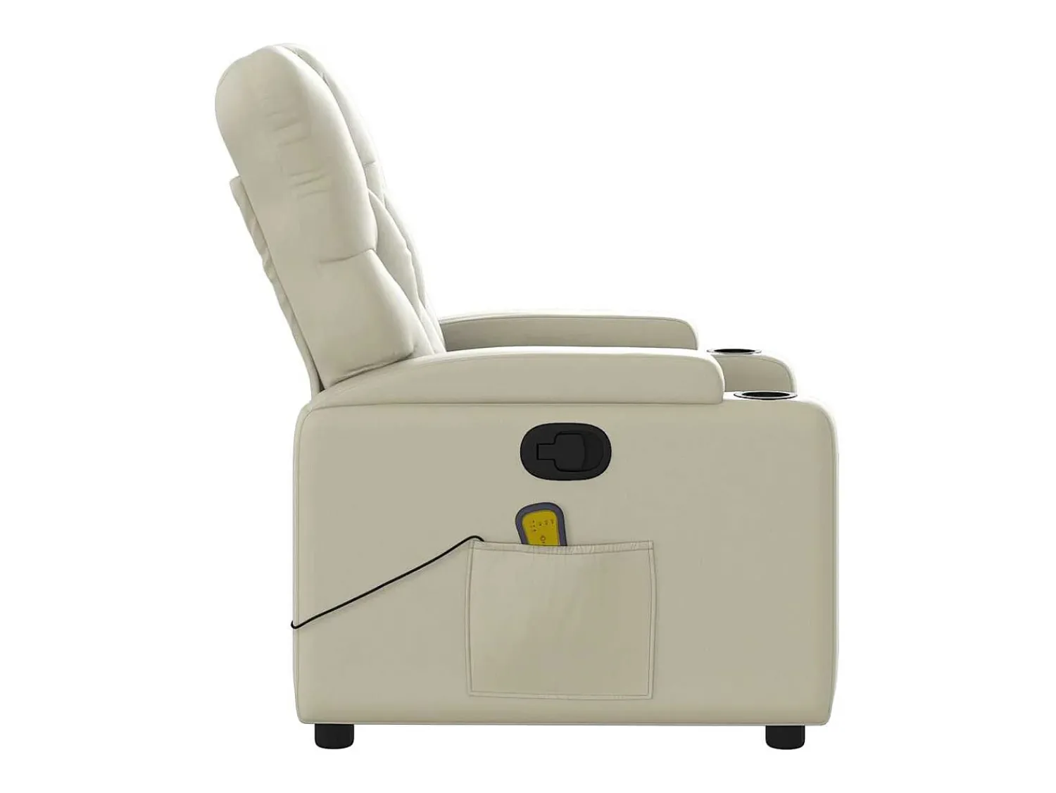 Poltrona de massagens reclinável couro artificial cor SHL154378^ Poltrona
