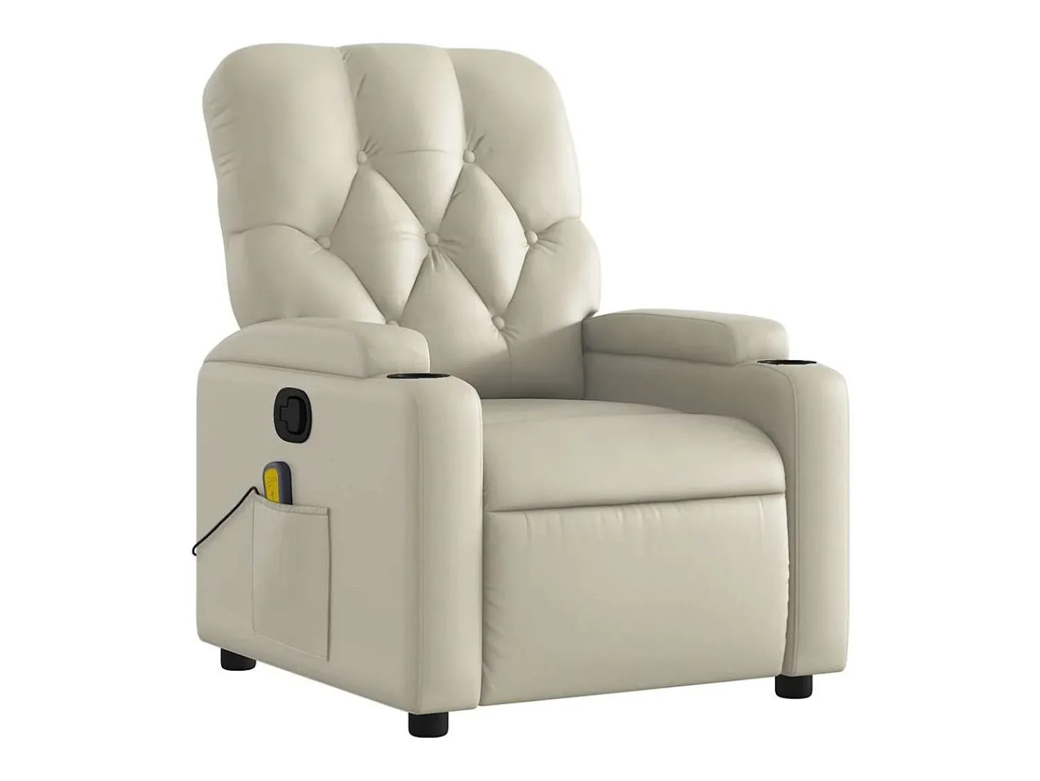 Poltrona de massagens reclinável couro artificial cor SHL154378^ Poltrona