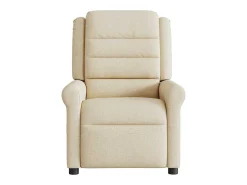 Clearance Poltrona de massagens reclinável tecido cor SHL214236 Creme