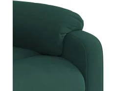 Poltrona de massagens reclinável veludo verde-escuro SHL507135^ Poltrona
