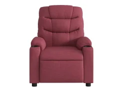 Poltrona de massagens reclinável tecido tinto SHL965311^ Poltrona