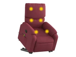 Poltrona| Poltrona de massagens reclin. elevatória tecido tinto SHL307500 Vermelho