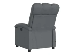 Poltrona de massagens reclinável tecido cinzento-escuro SHL404821^ Poltrona