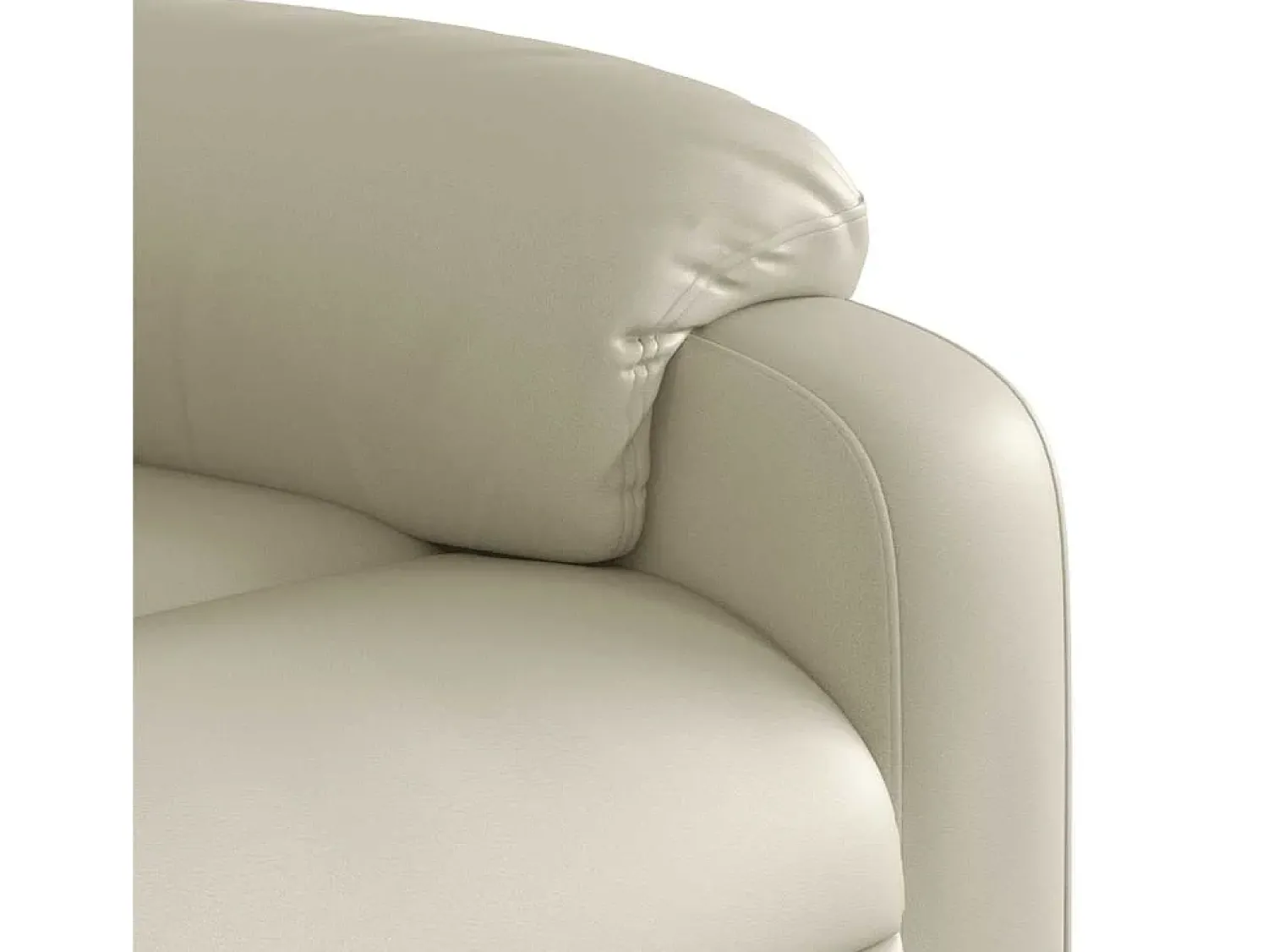 vidaxl Poltrona de massagens reclinável couro artificial cor^ Poltrona