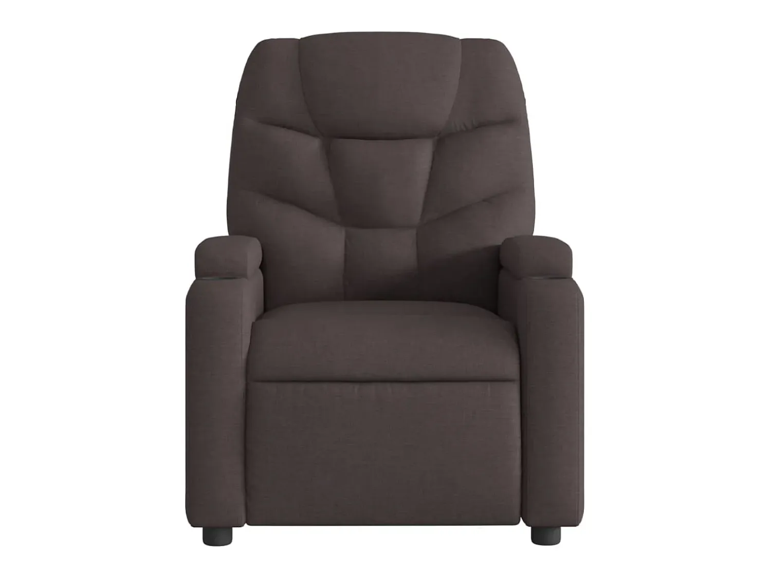 New Poltrona de massagens reclinável tecido -escuro SHL574701 Castanho