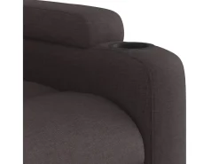 New Poltrona de massagens reclinável tecido -escuro SHL574701 Castanho