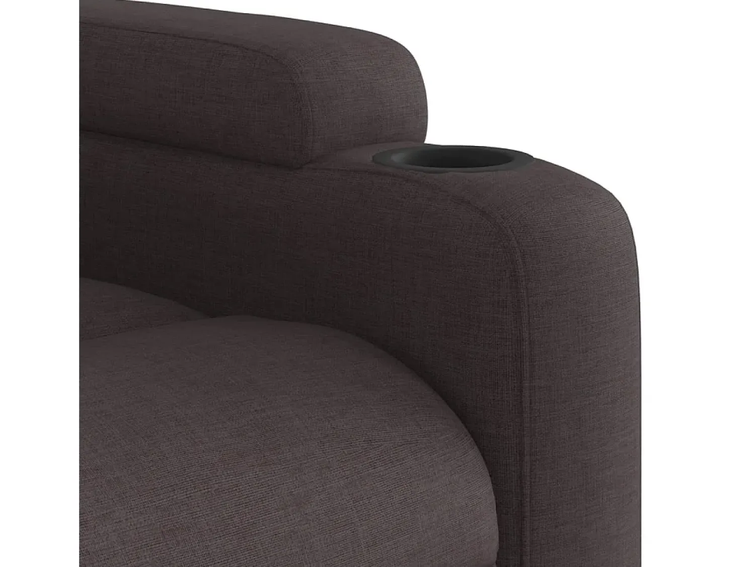New Poltrona de massagens reclinável tecido -escuro SHL574701 Castanho