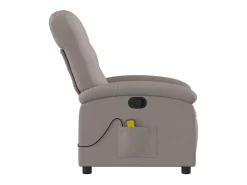 Poltrona* Poltrona de massagens reclinável tecido cinzento-acastanhado SHL526548 Taupe